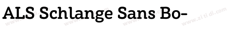 ALS Schlange Sans Bo字体转换
